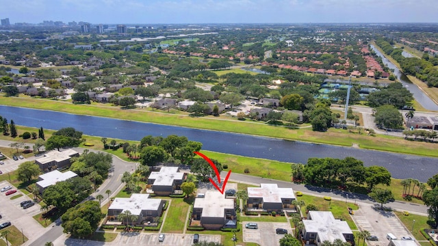 2003 20th Way, West Palm Beach, FL 33407 - aerial overview of property's location featuring a large body of water and nearby suburban area