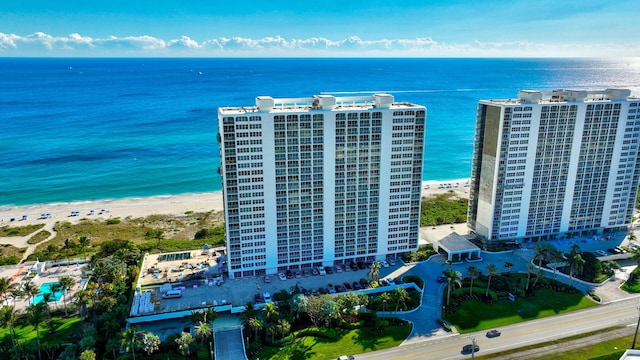 2800 S Ocean Blvd Unit 23C, Boca Raton, FL 33432 - bird's eye view featuring a beach view and a water view
