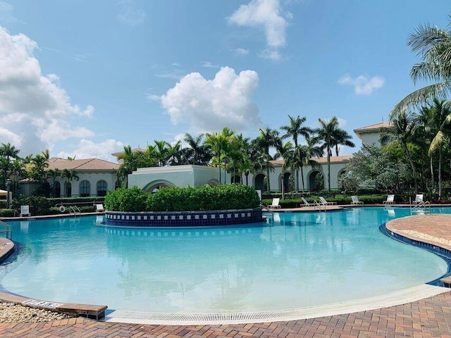 view of pool