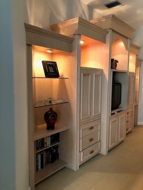 interior space with visible vents