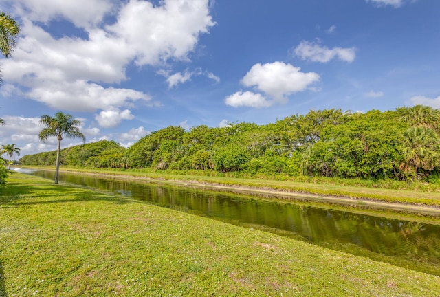 2795 Hawthorne Ln, West Palm Beach, FL 33409 - water view with a heavily wooded area