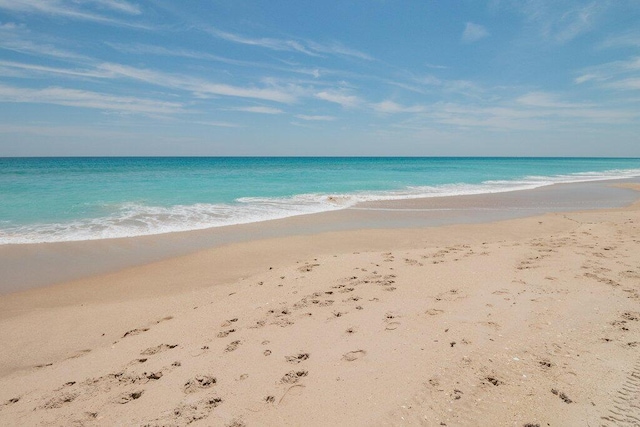 property view of water with a view of the beach