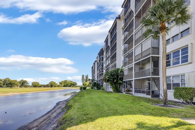 view of property featuring a water view