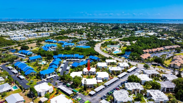 1501 NE 13th Ter Unit H-9, Jensen Beach, FL 34957 - aerial view with a water view