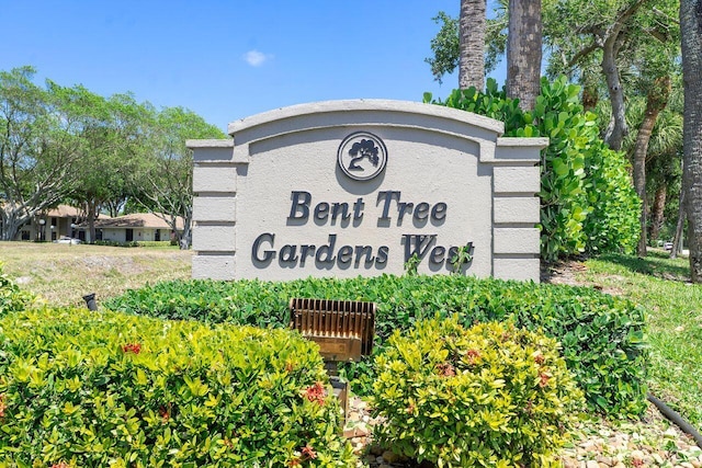 9960 Pineapple Tree Dr Unit 107, Boynton Beach, FL 33436 - view of community sign