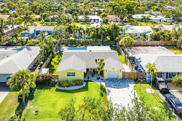 2701 SW 4th St, Boynton Beach, FL 33435 - birds eye view of property with a residential view