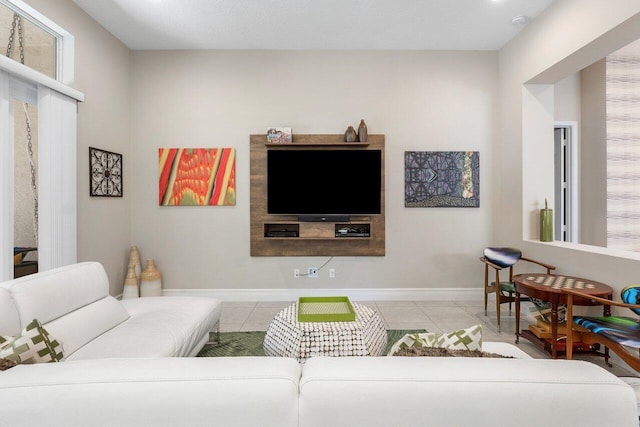 8673 Carmel Mountain Way, Boynton Beach, FL 33473 - tiled living area with baseboards