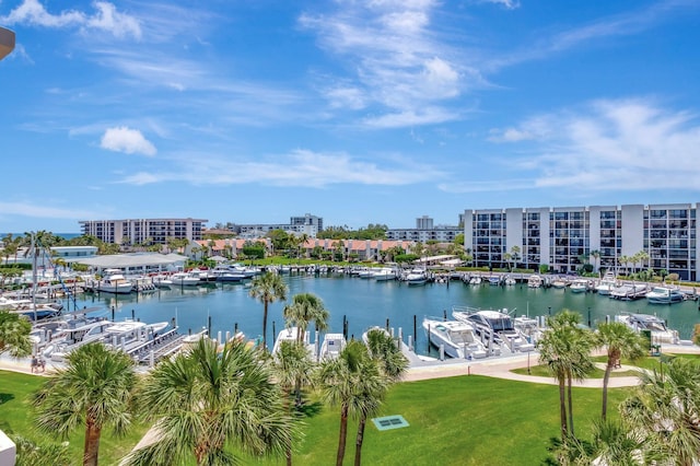 2707 N Ocean Blvd Unit D506, Boca Raton, FL 33431 - view of water feature featuring a boat dock