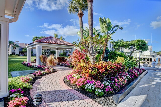 2707 N Ocean Blvd Unit D506, Boca Raton, FL 33431 - view of home's community featuring a gazebo