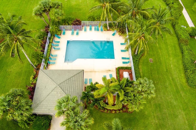 846 SW Rocky Bayou Ter, Port Saint Lucie, FL 34986 - drone / aerial view of a pool