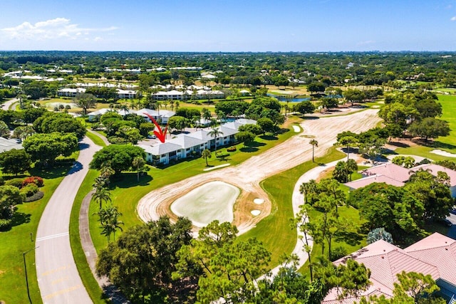 3980 Quail Ridge Dr Egret, Unit Egret, Boynton Beach, FL 33436 - aerial view with a residential view, view of golf course, and a water view