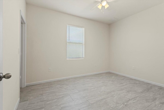 12133 SW Aventino Dr, Port Saint Lucie, FL 34987 - unfurnished room with ceiling fan and baseboards