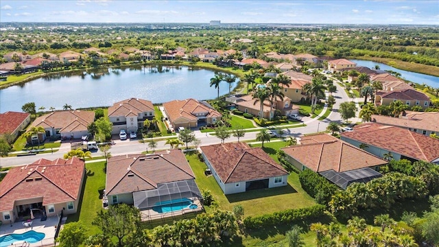 12133 SW Aventino Dr, Port Saint Lucie, FL 34987 - aerial view of residential area featuring a large body of water