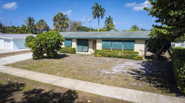 view of ranch-style house