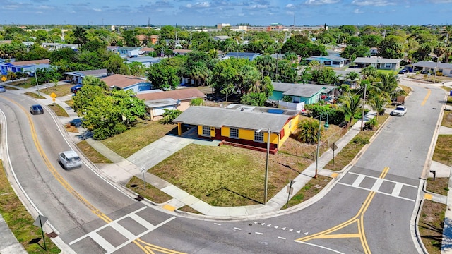 aerial perspective of suburban area