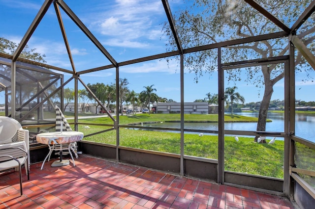 9214 Flynn Cir # 6, Boca Raton, FL 33496 - sunroom / solarium with a water view