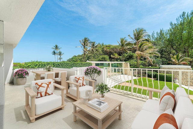 2774 S Ocean Blvd Unit 106, Palm Beach, FL 33480 - view of patio / terrace with a balcony