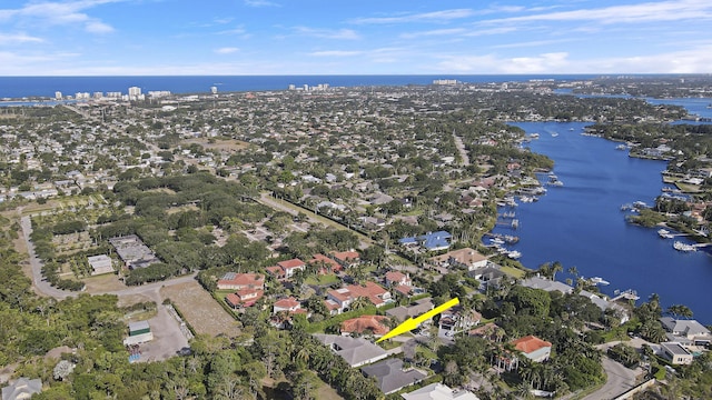 10841 SE Arielle Ter, Jupiter, FL 33469 - aerial view with a water view