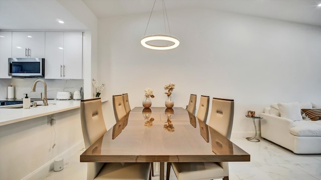 6320 Wedgewood Ter Unit 6320, Tamarac, FL 33321 - dining area with recessed lighting and marble finish floor