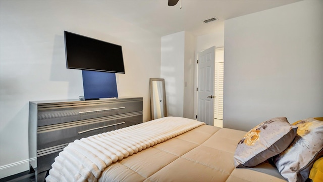 6320 Wedgewood Ter Unit 6320, Tamarac, FL 33321 - bedroom featuring a ceiling fan and visible vents