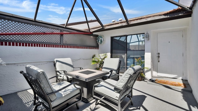 6320 Wedgewood Ter Unit 6320, Tamarac, FL 33321 - view of patio with a lanai