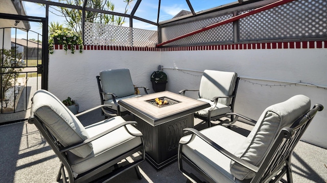 6320 Wedgewood Ter Unit 6320, Tamarac, FL 33321 - view of patio with an outdoor fire pit