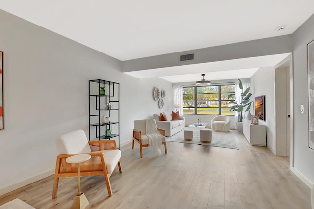 6049 Balboa Cir Unit 106, Boca Raton, FL 33433 - interior space with visible vents, light wood-style floors, and baseboards