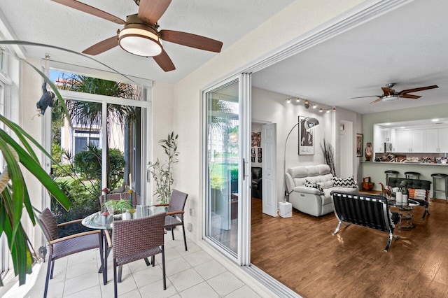 view of sunroom / solarium