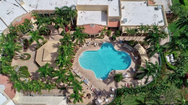 birds eye view of property