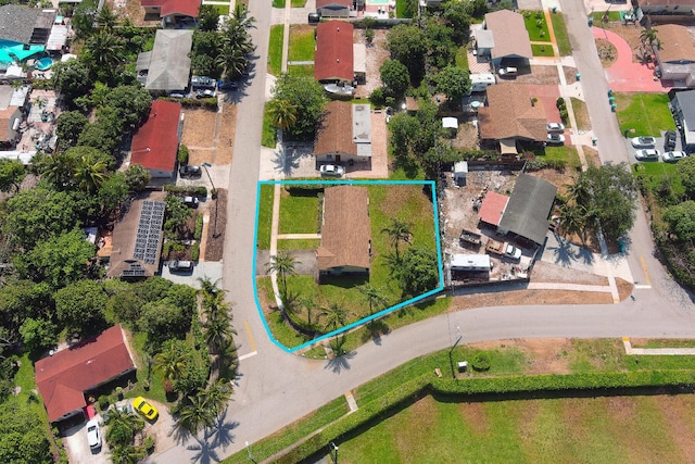 bird's eye view featuring a residential view