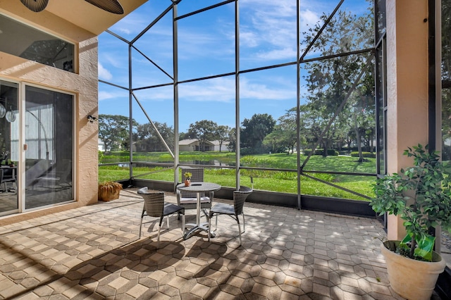 view of sunroom / solarium