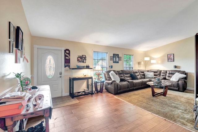 5279 Canal Cir W, Lake Worth, FL 33467 - living room with wood finished floors
