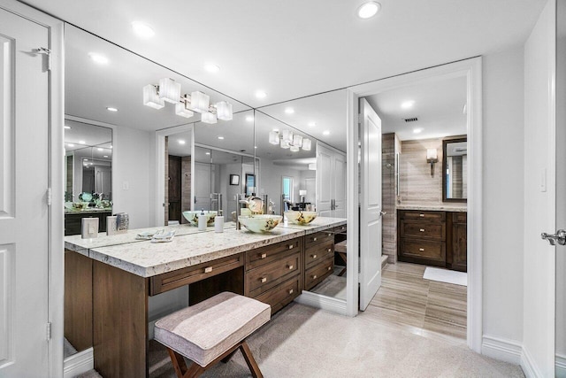 4001 N Ocean Blvd Unit 1108, Boca Raton, FL 33431 - full bath with vanity and recessed lighting