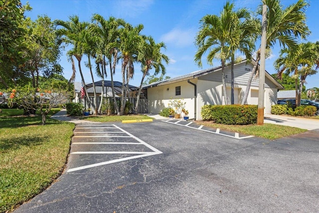 view of uncovered parking lot