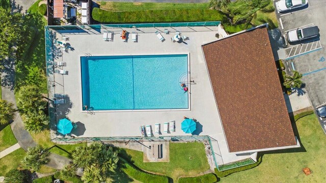 birds eye view of property