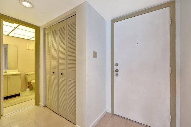 3301 NW 47th Ter Unit 410, Lauderdale Lakes, FL 33319 - interior space featuring baseboards and light tile patterned floors