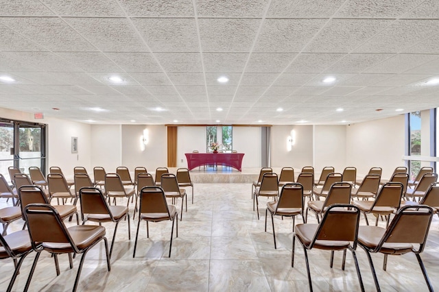 3301 NW 47th Ter Unit 410, Lauderdale Lakes, FL 33319 - dining room with a drop ceiling and recessed lighting