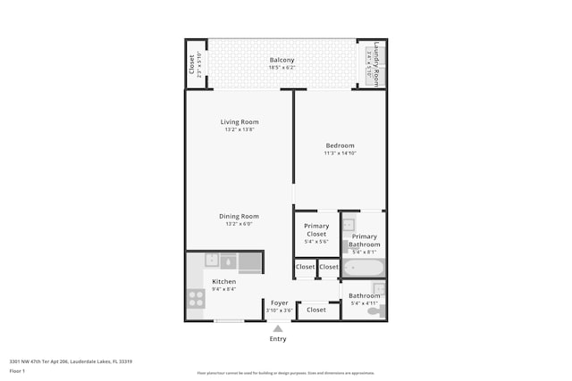 3301 NW 47th Ter Unit 410, Lauderdale Lakes, FL 33319 - view of layout