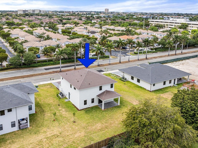 aerial view of property and surrounding area