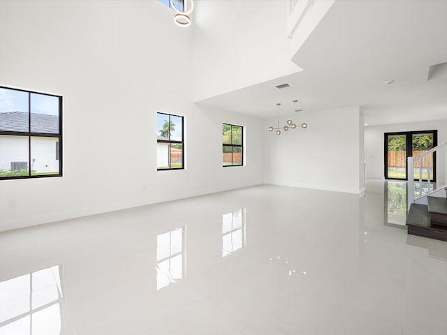 view of tiled empty room