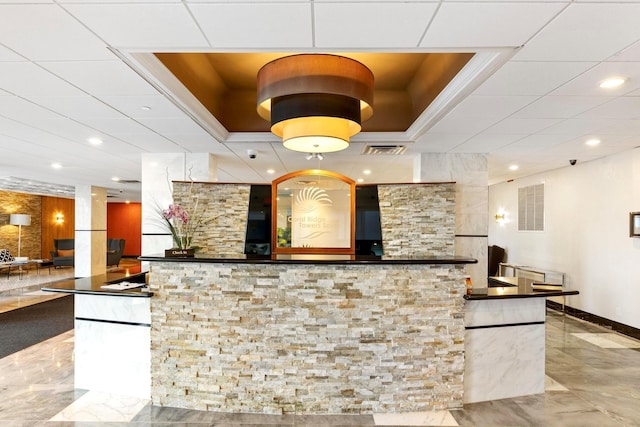 reception area featuring visible vents