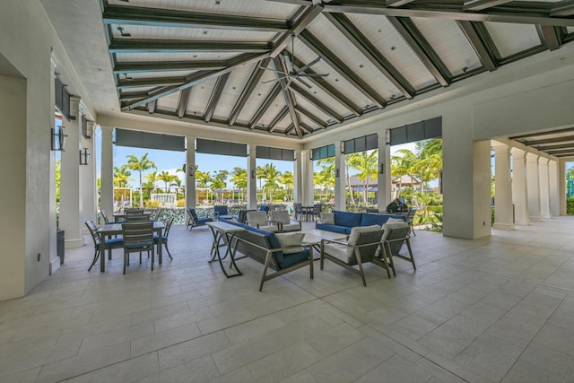view of sunroom