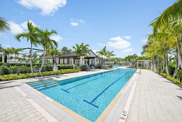 pool featuring a patio