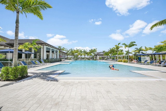 view of pool