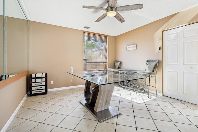 5748 Fox Hollow Dr Unit D, Boca Raton, FL 33486 - rec room with light tile patterned floors, baseboards, a ceiling fan, and visible vents