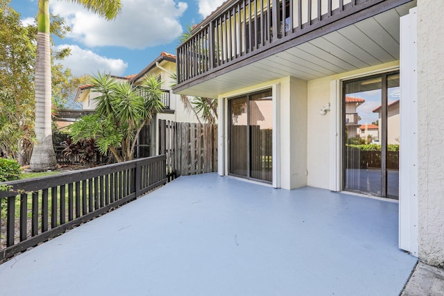 5748 Fox Hollow Dr Unit D, Boca Raton, FL 33486 - view of patio / terrace with fence and a balcony