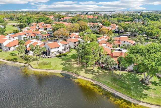 5748 Fox Hollow Dr Unit D, Boca Raton, FL 33486 - drone / aerial view with a water view