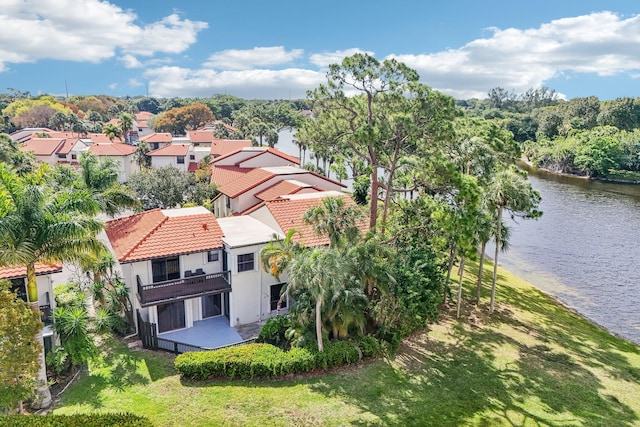5748 Fox Hollow Dr Unit D, Boca Raton, FL 33486 - drone / aerial view featuring a water view and a residential view