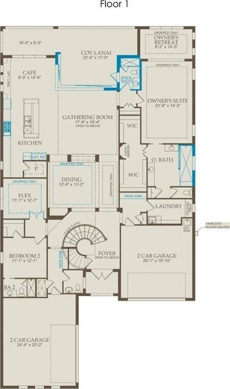 20136 Se Bridgewater Drive Livingston Model, Jupiter, FL 33458 - floor plan