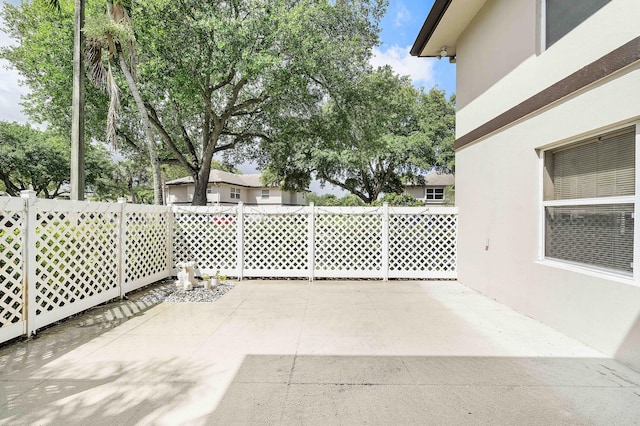 view of patio / terrace with fence